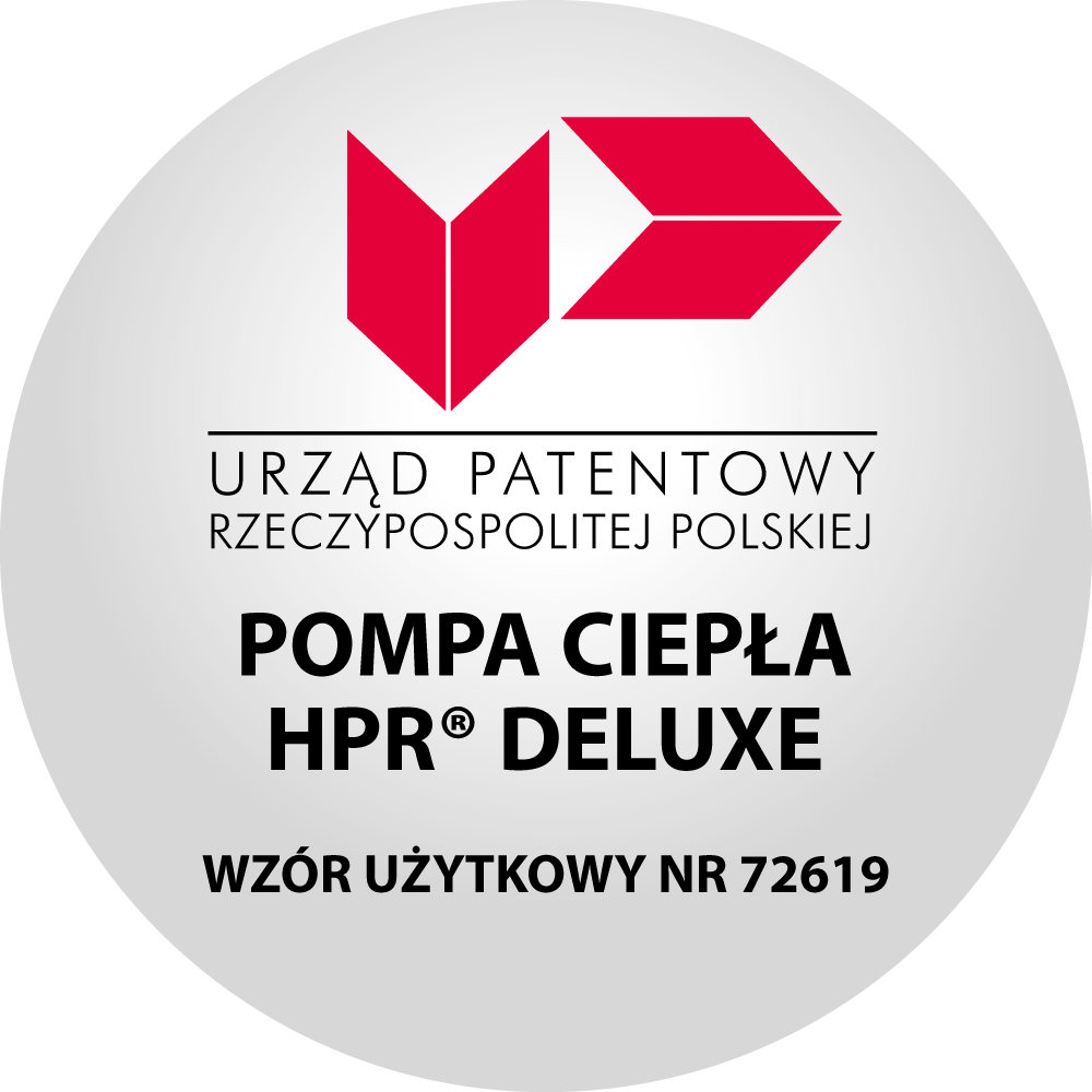 Pompa ciepła HPR Deluxe - wzór użytkowy chroniony patentem